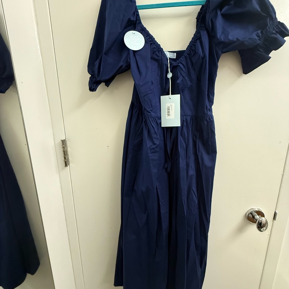 Hill House Ophelia - Navy Poplin